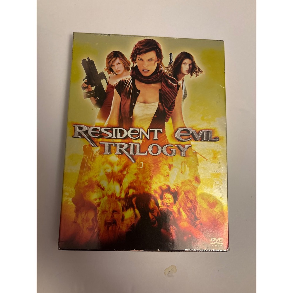 Resident Evil Trilogy DVD Set Milla Jovovich Action Horror Movies‎